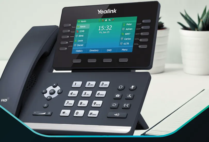Yealink desk phone compatible with the Access4 cloud phone system