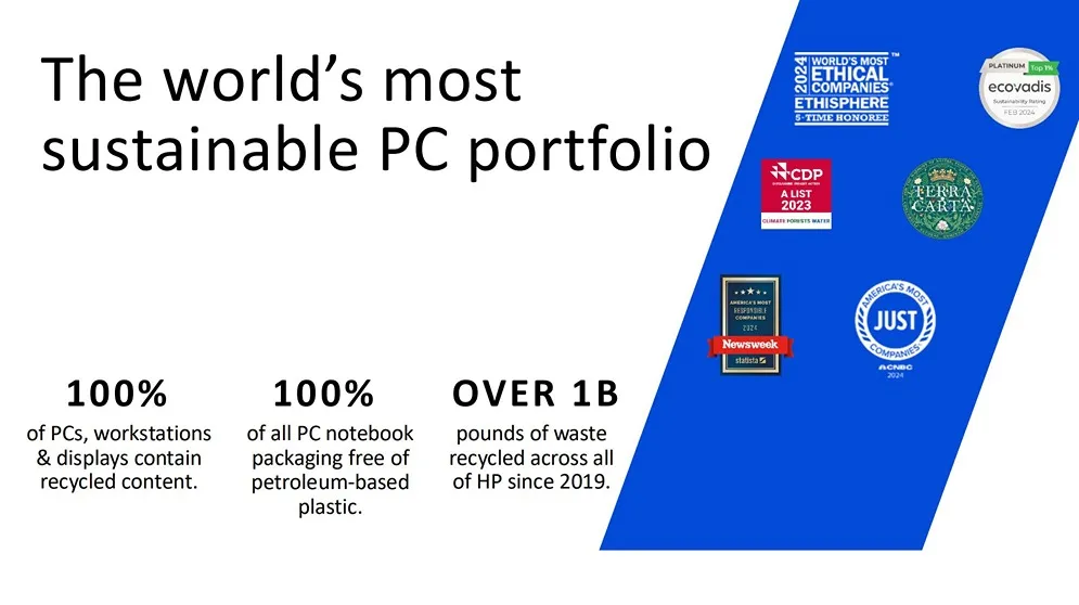 HP Presentation - HP Sustainability Stats