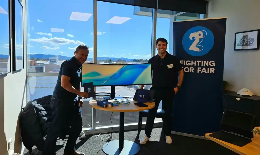 2degrees business mobile and broadband stand at Elite Open Day 2026 Hamilton