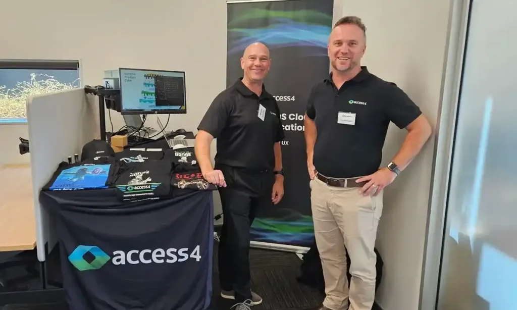 Access4 cloud communications stand at Elite Open Day 2026 Hamilton