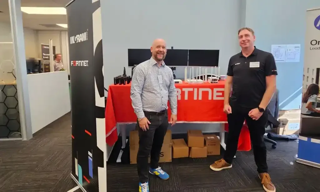 Fortinet network security stand at Elite Open Day 2026 Hamilton