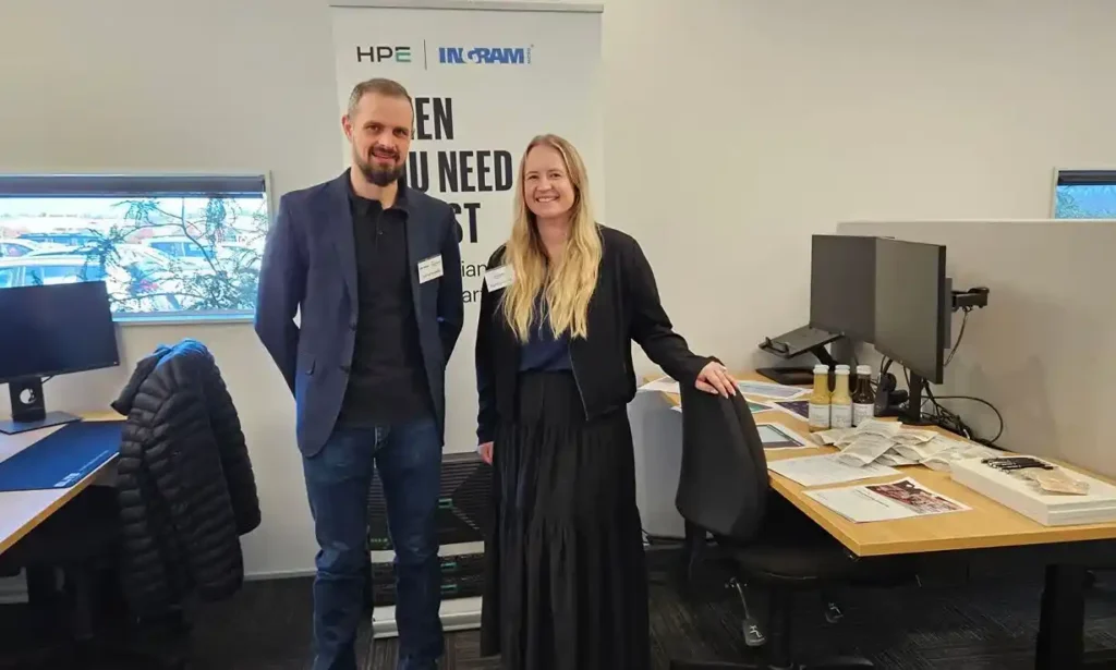HPE enterprise server and networking stand at Elite Open Day 2026 Hamilton