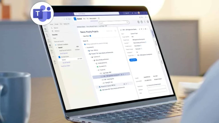 M-Files document metadata displayed inside Microsoft Teams