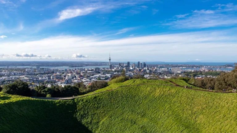 Auckland skyline representing managed IT and print support