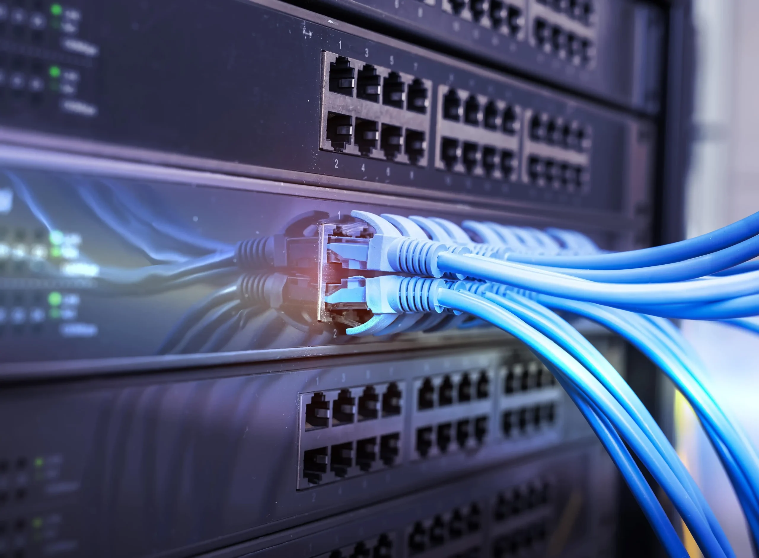 Modern business IT server room setup for Auckland office