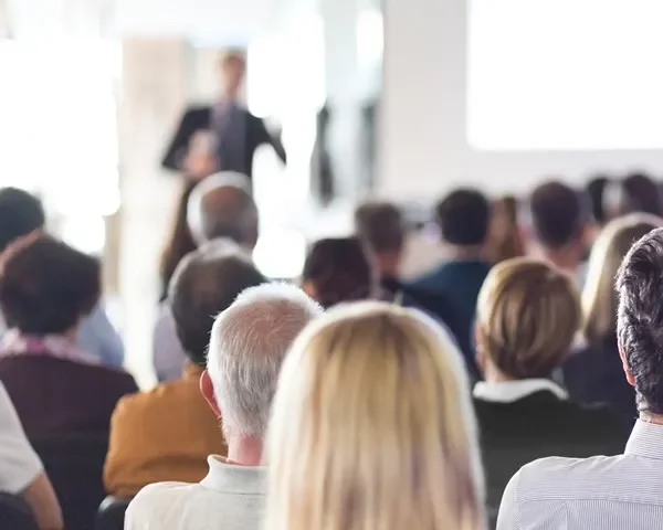 People attending event
